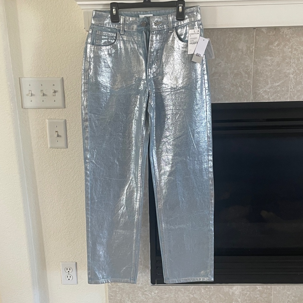 Metallic Light Blue Women's Jeans - Brand:BP. NWT